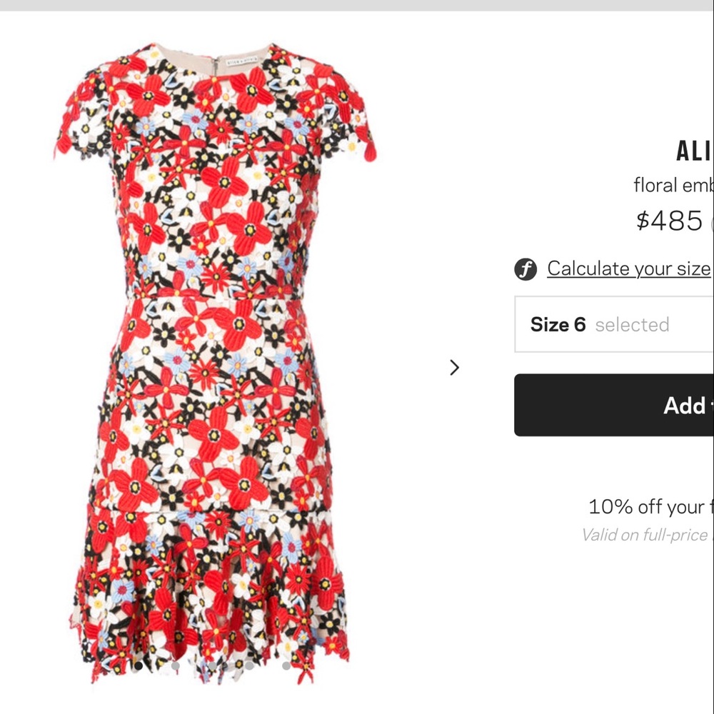 Worn twice sweet girly Alice and Olivia dress.